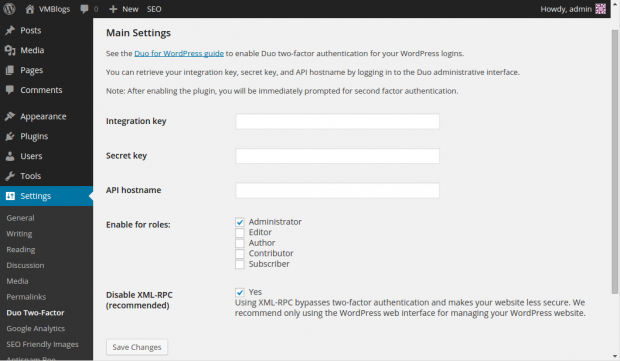 3-Install Duo Security WordPress-4