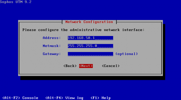 Sophos UTM Home-Installation-9