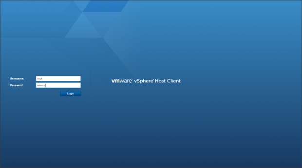 ESXi Web GUI  - 1