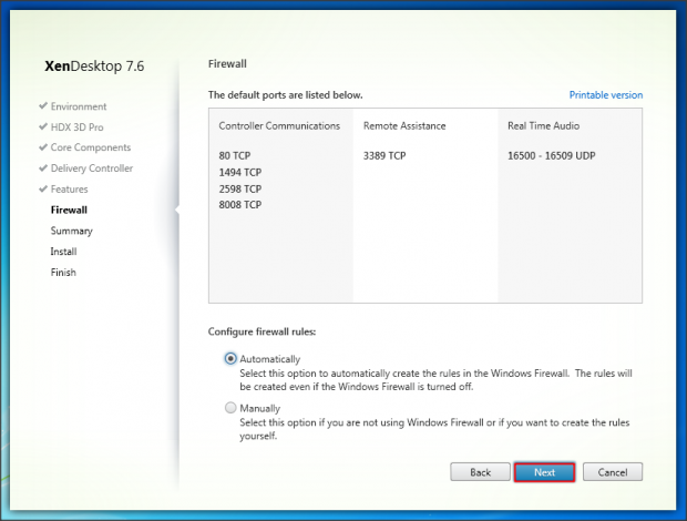 Install VDA Windows 7 - 8