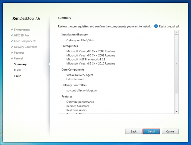 Install VDA Windows 7 - 9