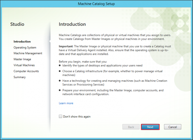 Machine Catalog Desktop OS - 2