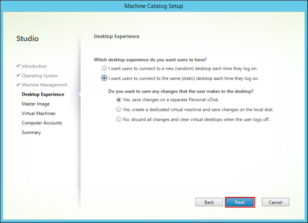 Machine Catalog Desktop OS - 5