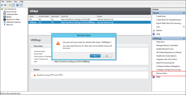 StoreFront Configure Store - 11
